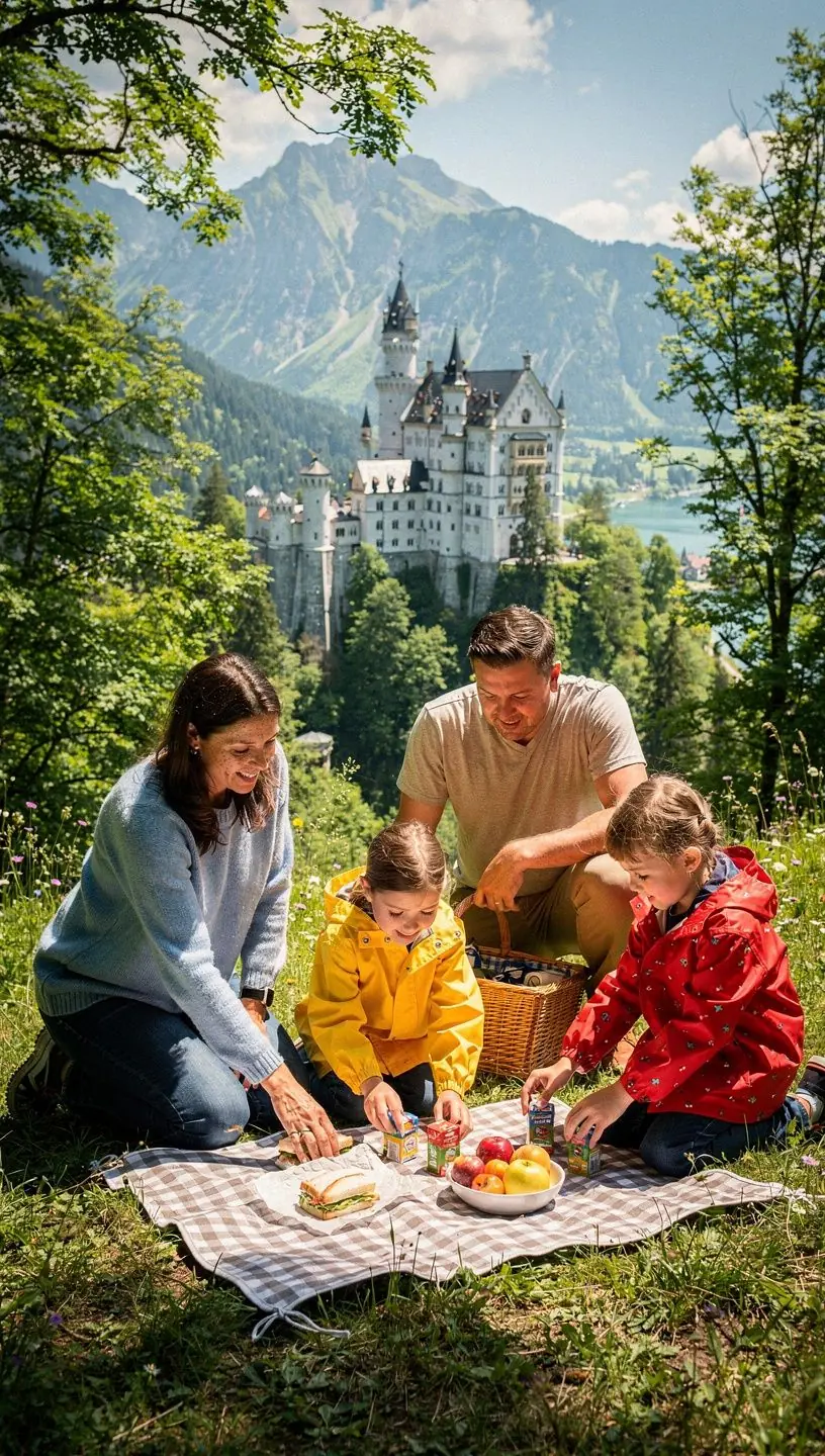 Kinder erkunden ein interaktives Museum mit altersgerechten Ausstellungen in einer deutschen Stadt.